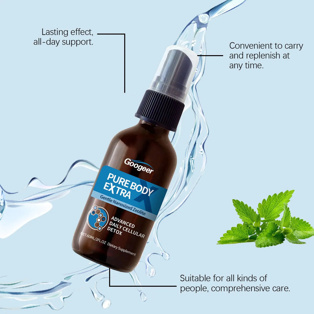 Googeer Oral Spray body treatment product in 60ml plastic spray bottle
