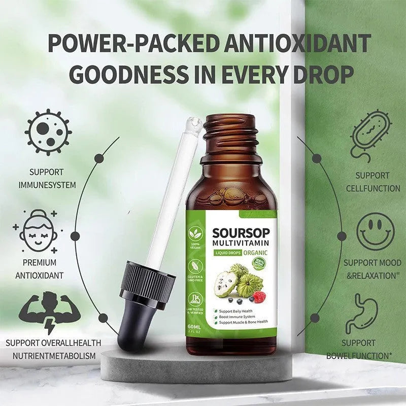 60ml glass bottle of prickly fruit and lychee flavoured edible care drops for adult use