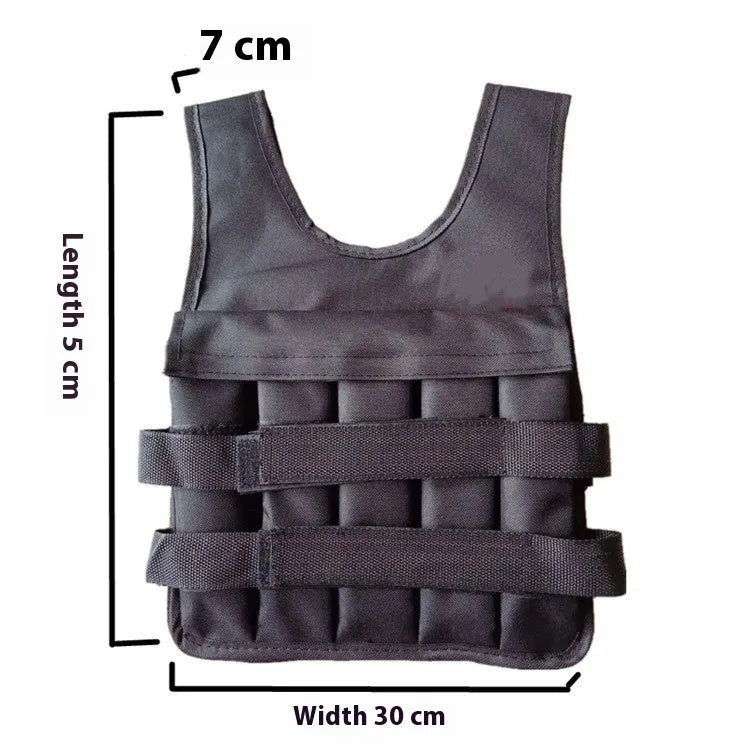 Children's adjustable voile sand vest for weight training with 2kg to 8kg load capacity