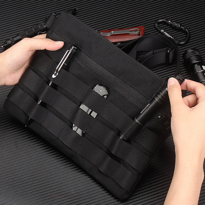 Black Oxford cloth portable outdoor kit with 18cm by 3.5cm dimensions for outdoor use