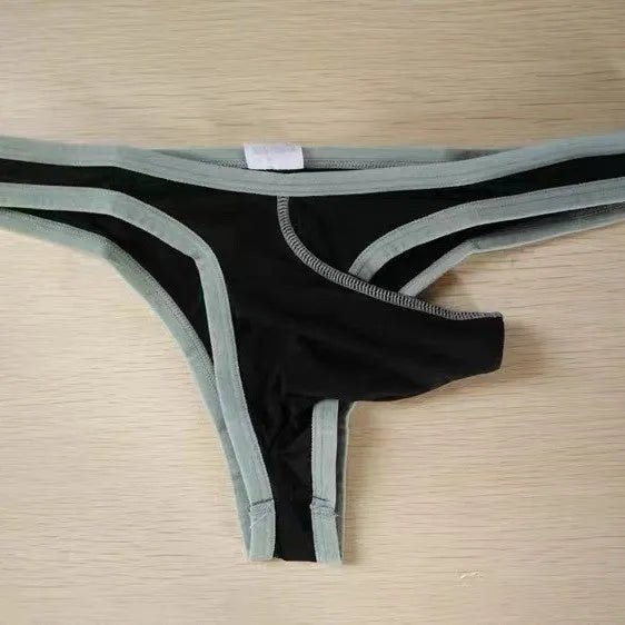 Men's Ice Silk briefs with elephant nose design in seven colours including army green and sky blue