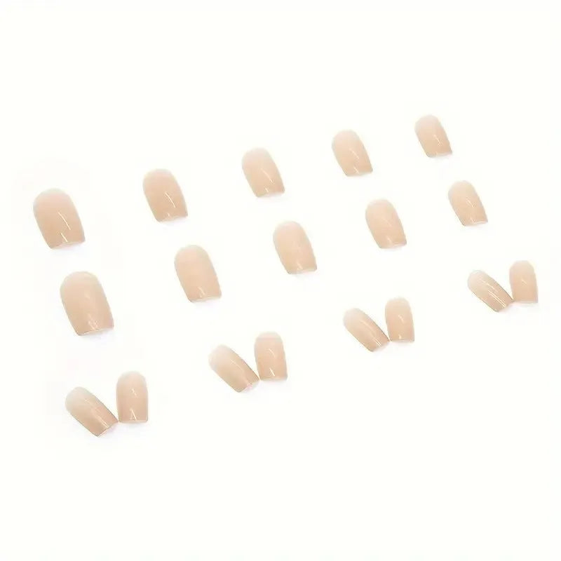 MY119 solid colour plastic nail armour set showing multiple pieces for complete nail art application