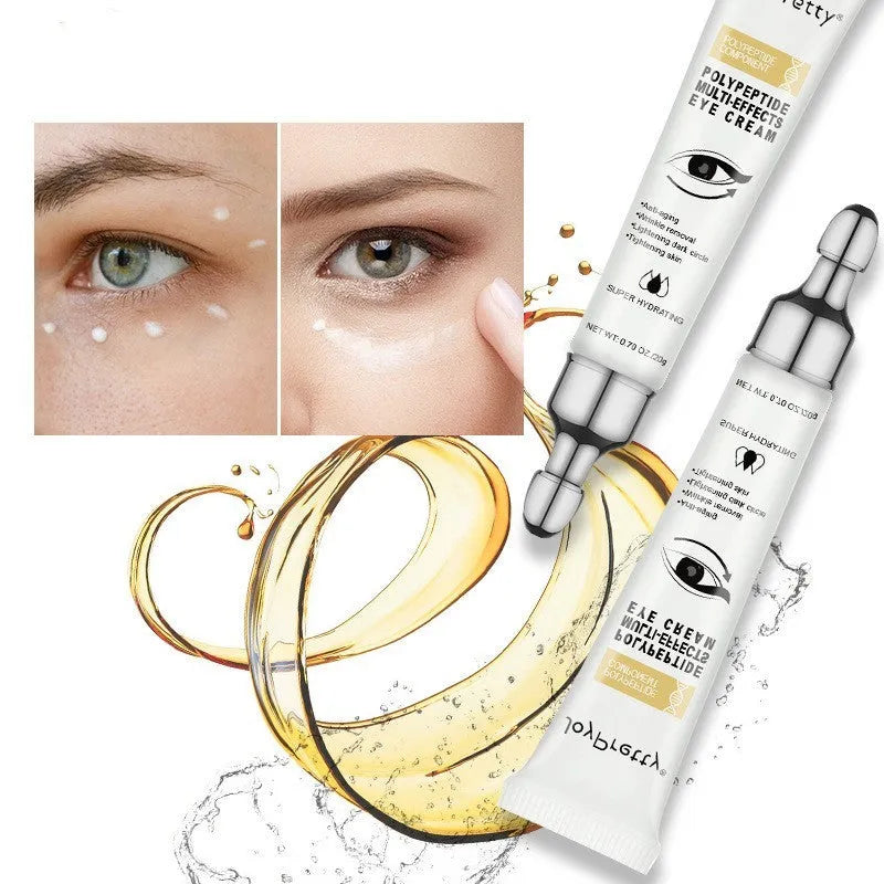 Anti Dark Circle Eye Cream jar with 20g peptide formula for reducing puffiness and lightening dark circles