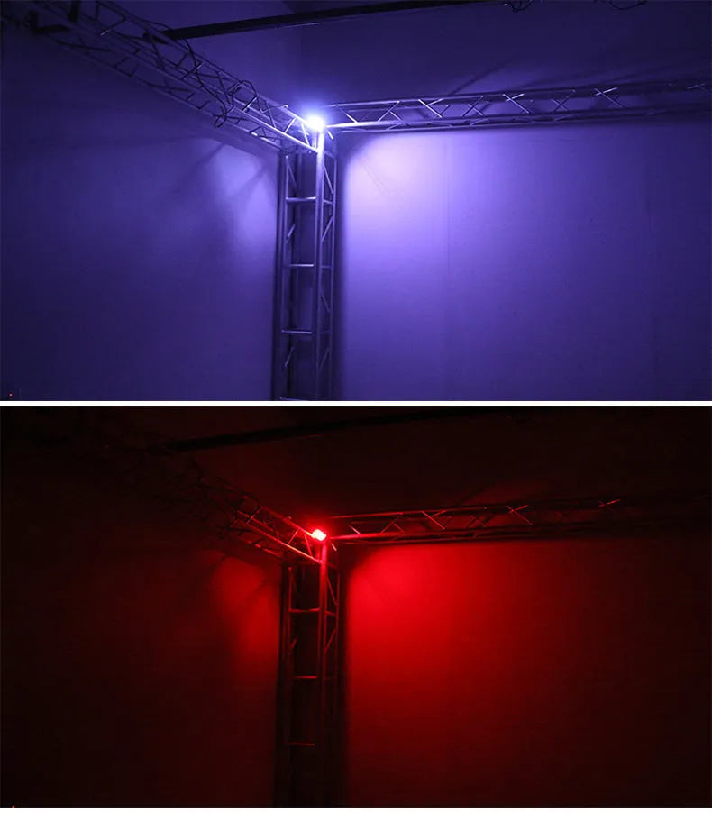 Sound control 48 LED strobe light with compact housing and dual flash modes