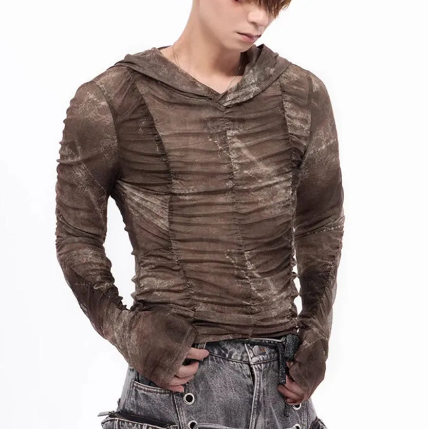 Boys lightweight ice silk bottoming shirt for printing pleating inner wear sets in picture colour.