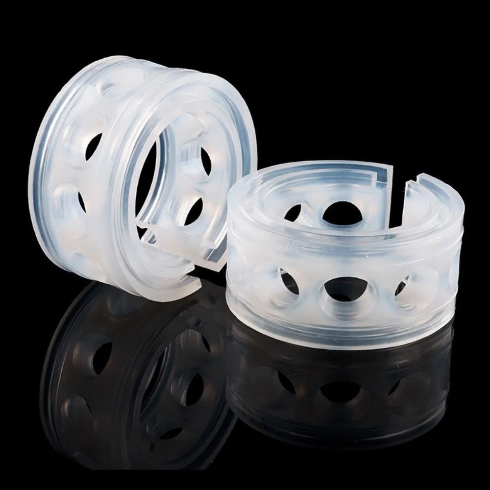 Transparent rubber shock absorber buffer for car spring modification