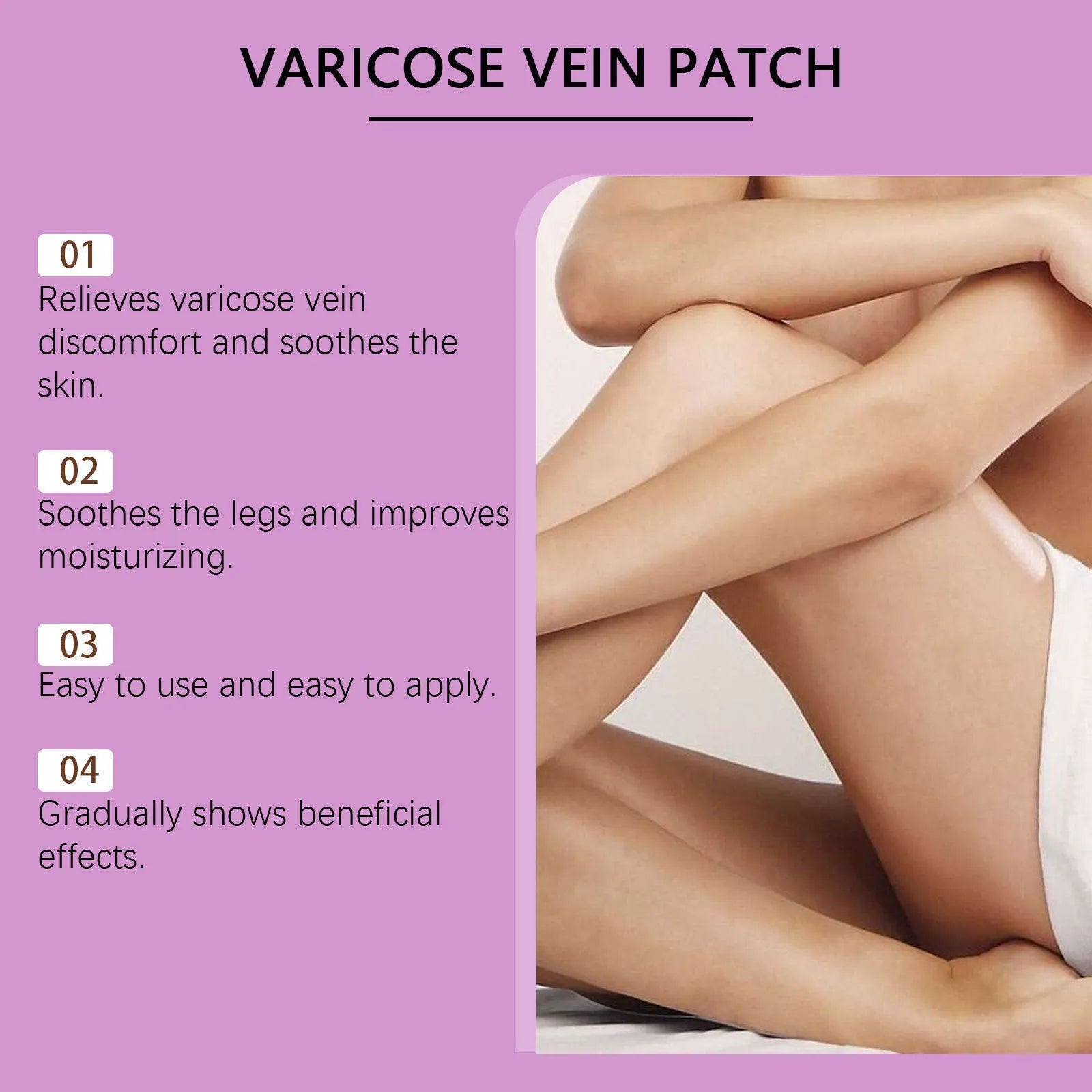 Four micro needle facial patches with moxa leaf and ginger root ingredients for wrinkle treatment