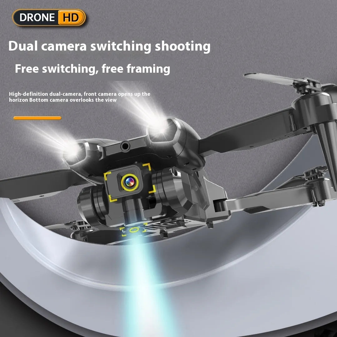 S138 folding UAV with carbon fibre appearance, 360° obstacle avoidance, and storage bag, size under 30cm