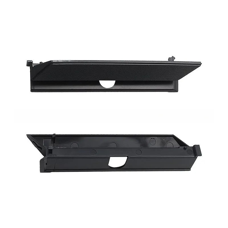 Black PS4 Pro hard drive bottom cover replacement part with warehouse door baffle block strip