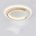 Round wooden LED ceiling light 50cm bedroom ceiling lamp with 220V voltage and white or stepless dimming options