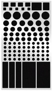 Black air conditioning LED light blocking stickers for split system units