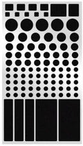 Black air conditioning LED light blocking stickers for split system units