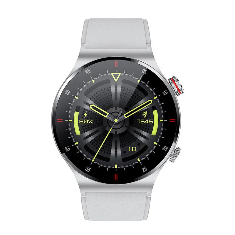 Smart Bluetooth sports watch with colour touch screen on silicone wristband