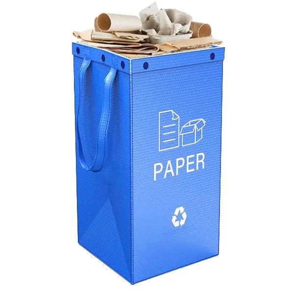 40-litre waterproof handbag with waste segregation compartments measuring 30x50x30cm in PP material