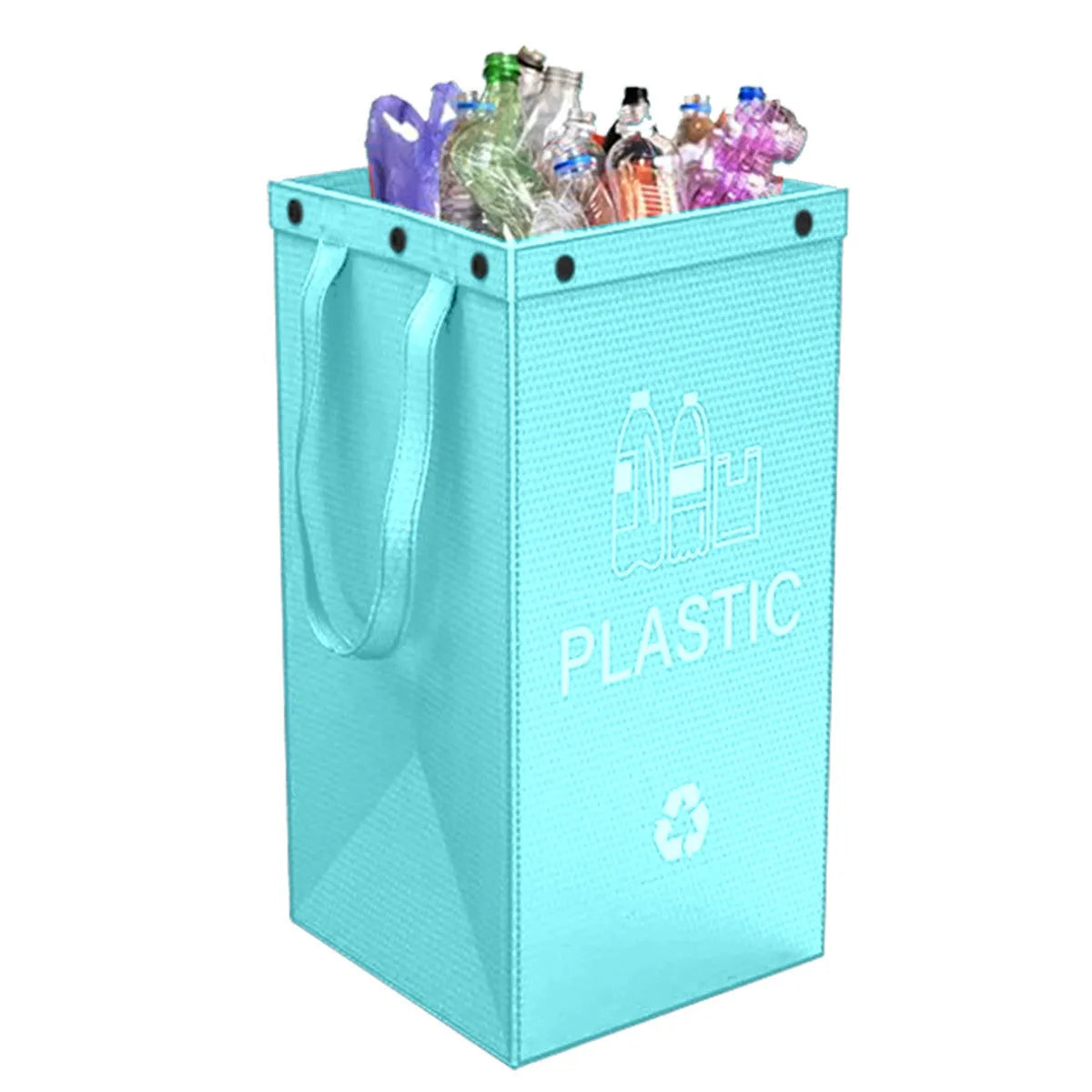 40-litre waterproof handbag with waste segregation compartments measuring 30x50x30cm in PP material