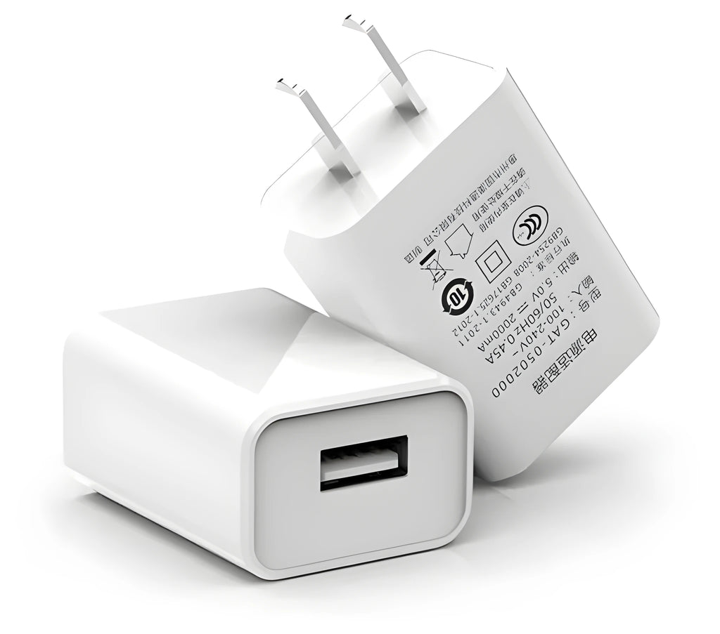 5V1A charging head power adapter with 3C certification, Android USB cable, and national standard power line.
