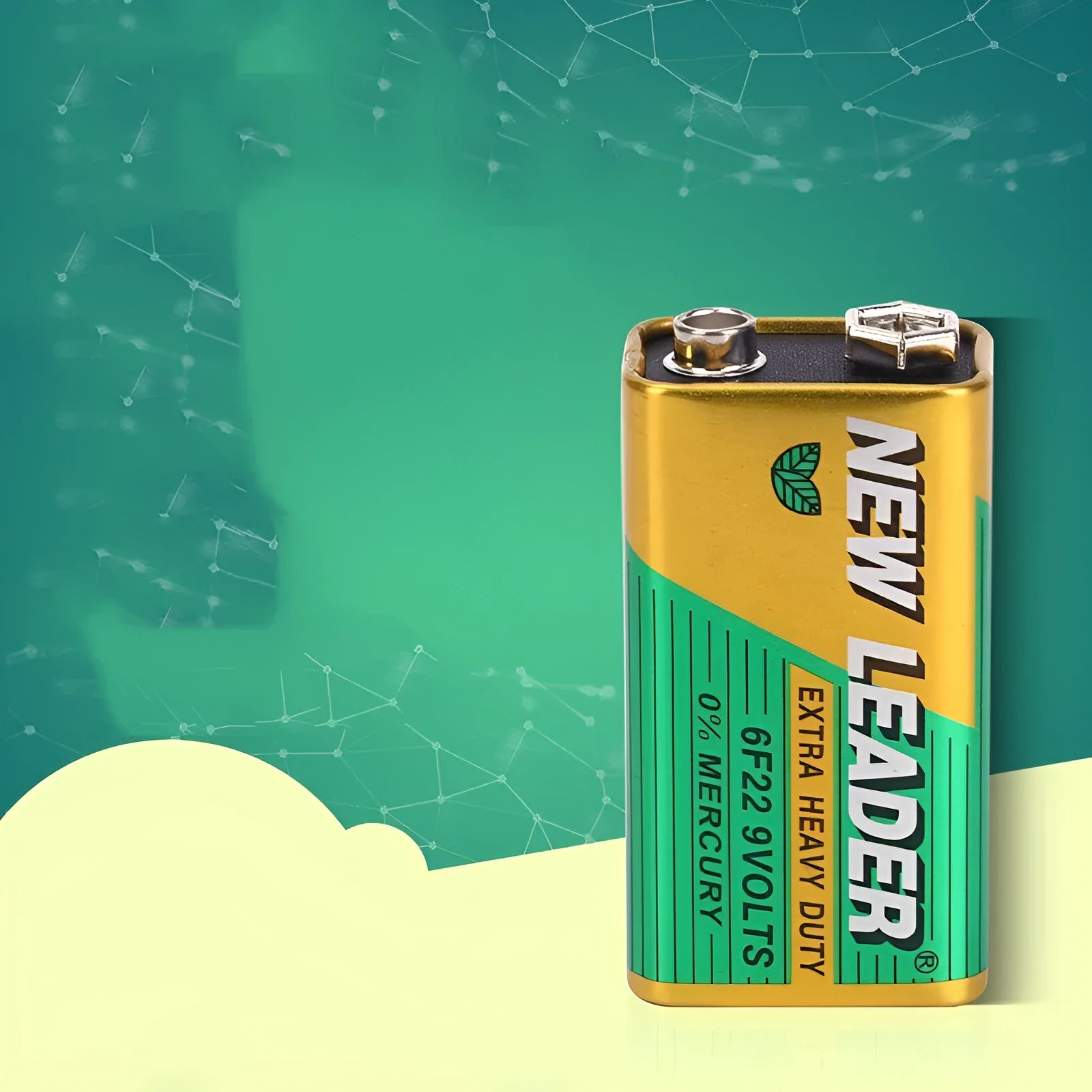 Xinlida 9V alkaline battery with 6F22 terminals for wireless devices