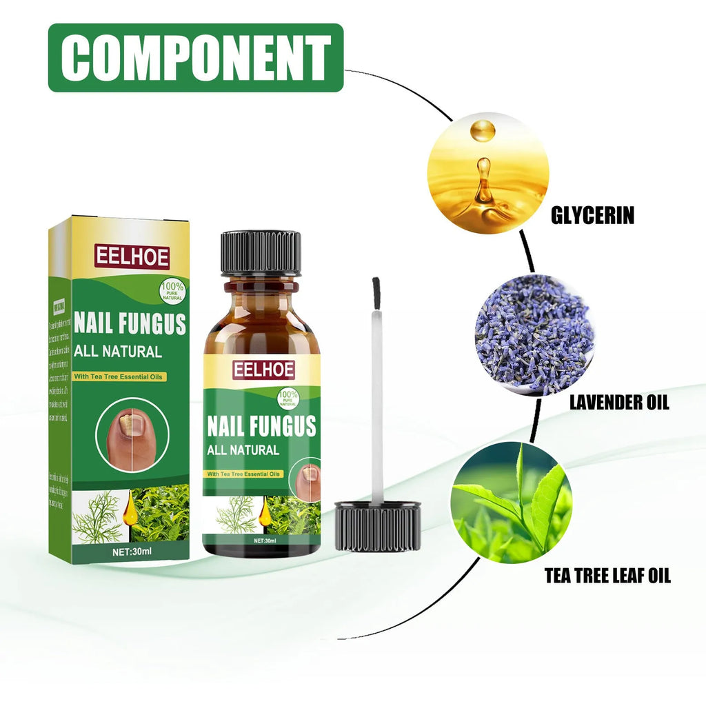 30ml tea tree oil nail repair solution bottle for thickened hand and foot nails