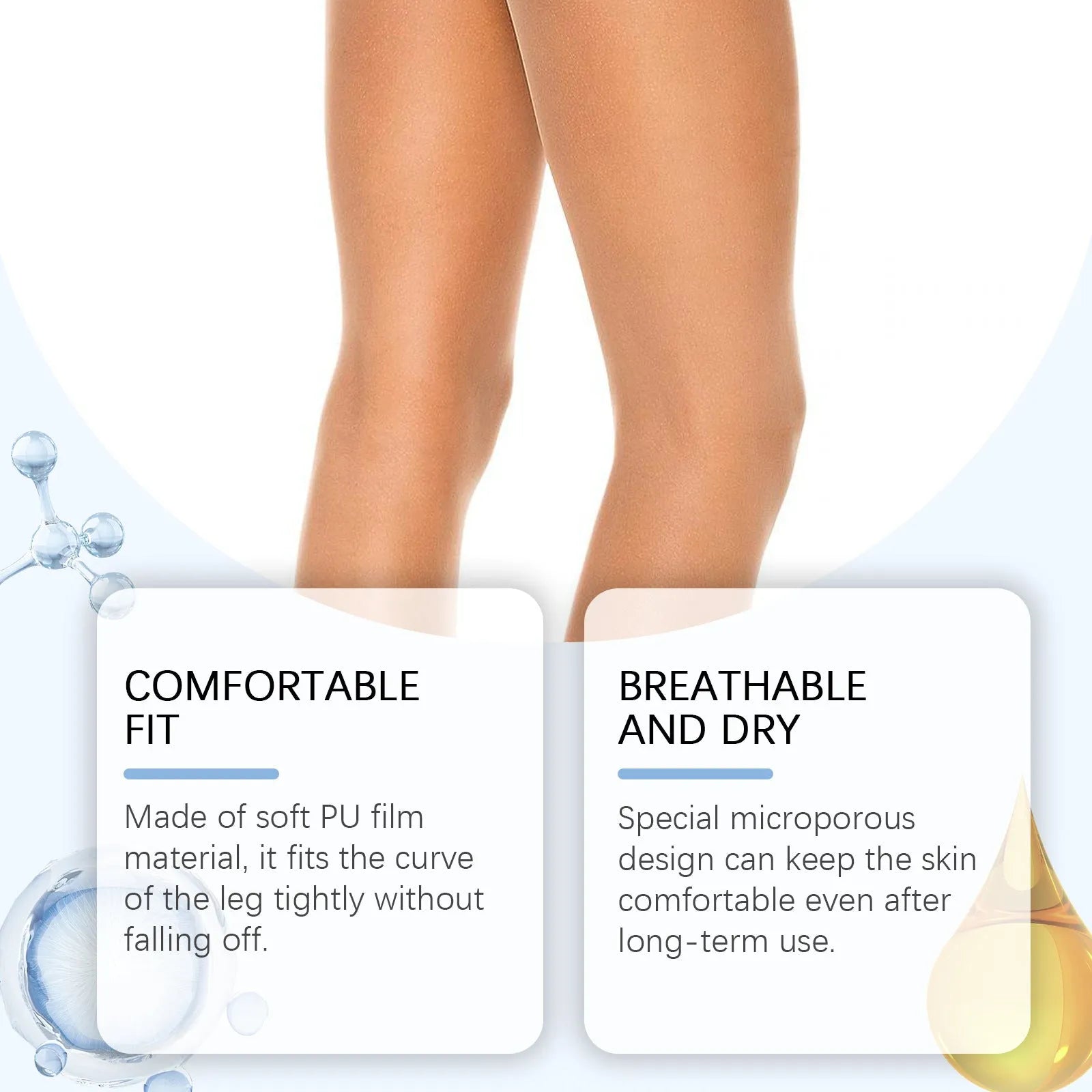 Leg anti-wear paste tube with glycerin and hyaluronic acid for skin chafing prevention in 10-piece pack
