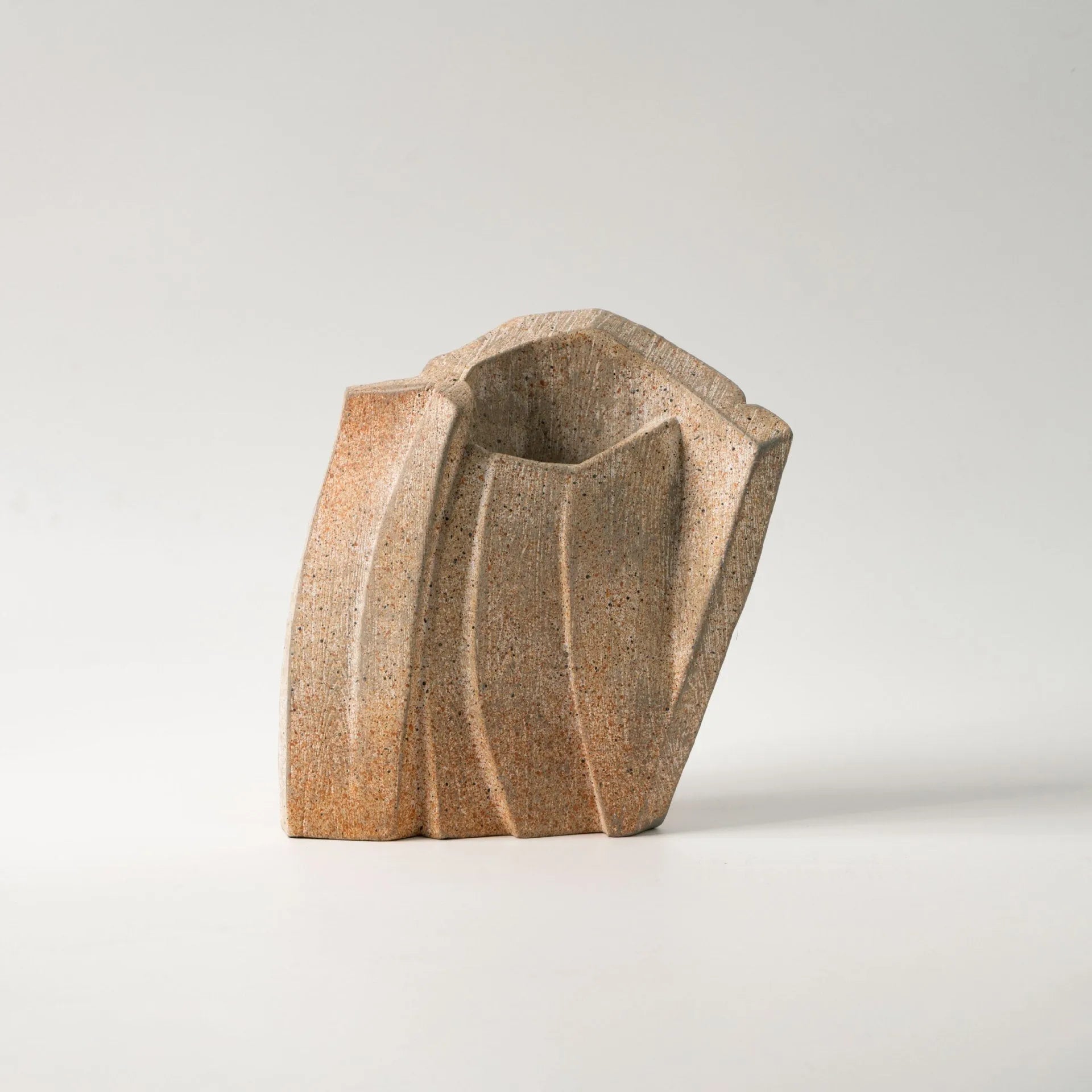 Resin reconstructed flower art displayed in ceramic vase with modern simplicity design in GT-B058 colour