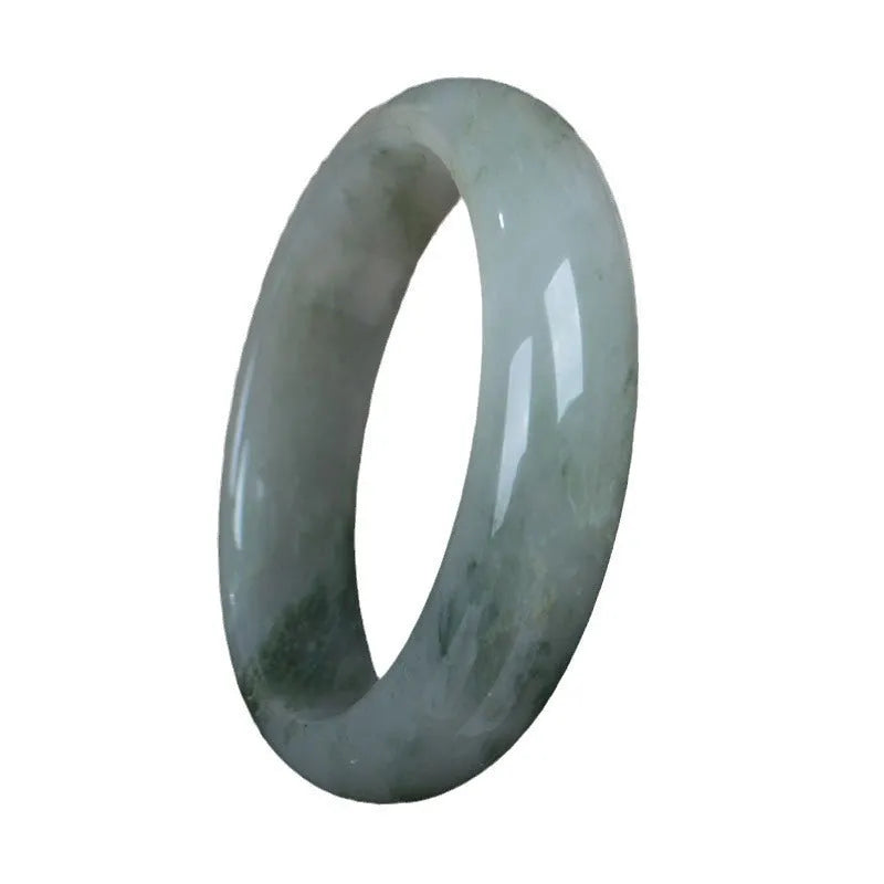 Natural Jinsi Jade Chinese-style bracelet shown in various sizes from 52mm to 62mm inner diameter.