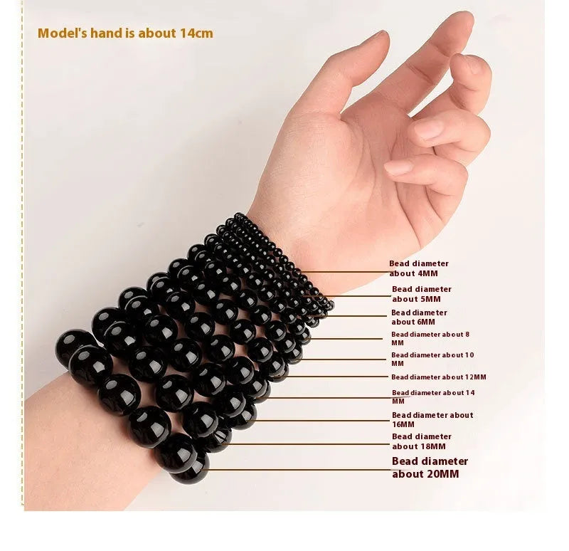 Natural smokey violet Hetian jade straight cut bracelet with 24 beads measuring 8x9mm