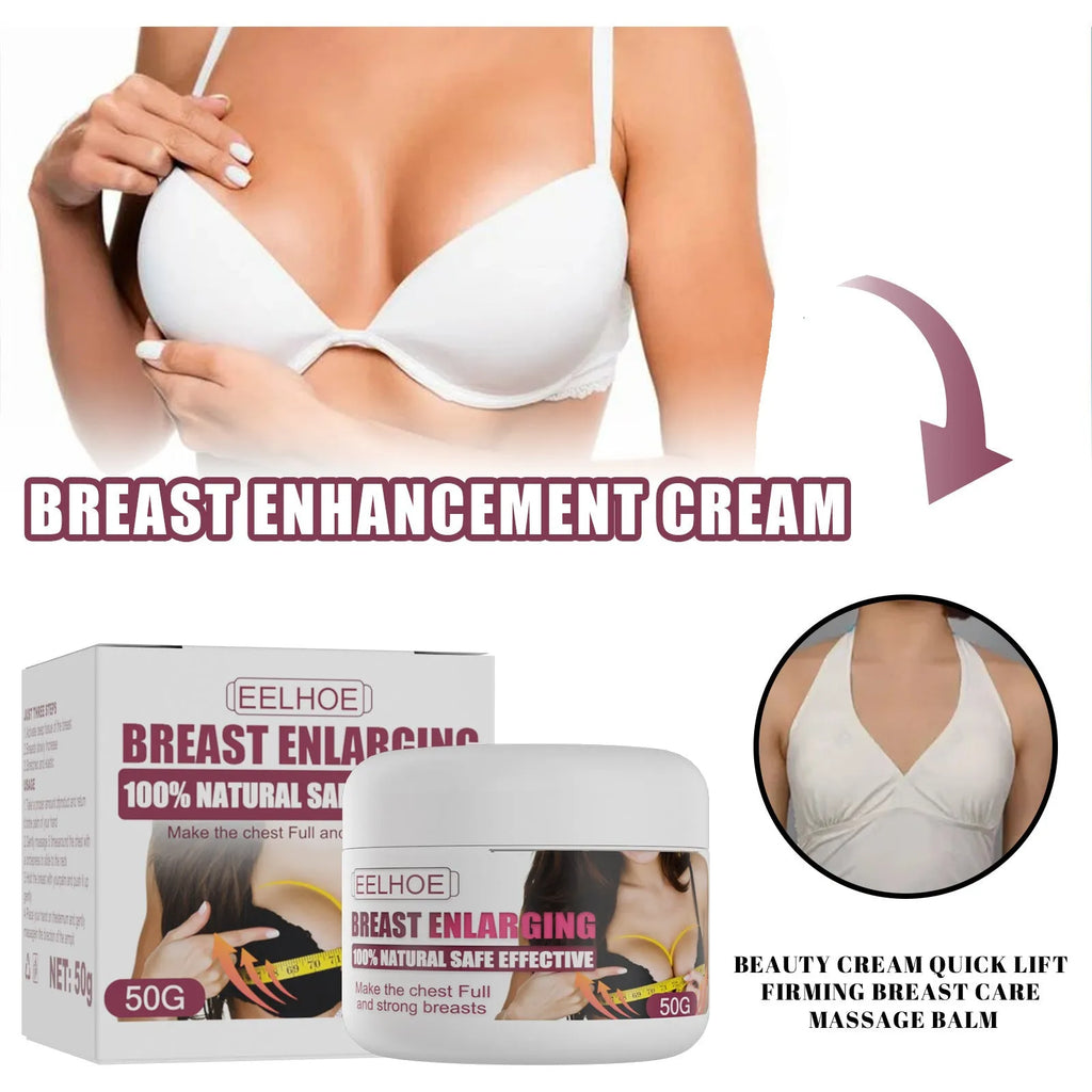 White 50g breast firming cream for lifting tightening and plumping, 5x4.2cm cosmetic body cream