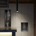 Black round LED surface mounted ceiling spotlight downlight with modern design