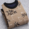 Men's thin thermal round neck pullover sweater in cream, military green, khaki, coffee, dark green, sky blue, ginger, peacock blue, treasure blue, sizes L-4XL