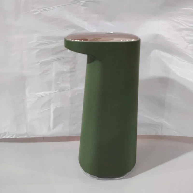 Automatic foam soap dispenser with infrared sensor in white, pink, green, or dark green colours