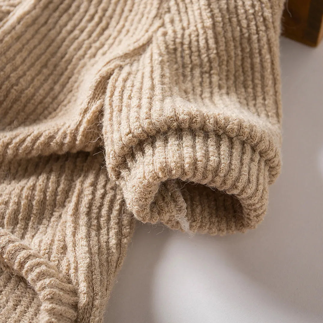 Brown cloth sweater for small dog on white background showing pullover design and casual style
