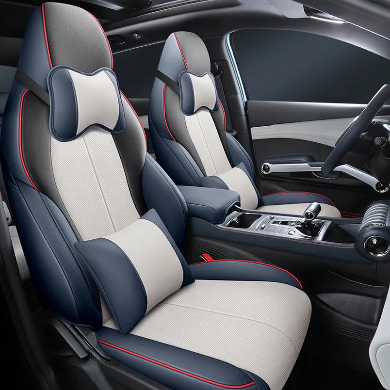 BYD Yuan PLUS car seat cushion cover measuring 70x55x18cm with back half and full pack configurations