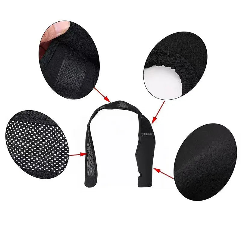 Dog leg support protector in diving cloth and mesh, adjustable Velcro strap, for front and rear legs, sizes XS to XL.