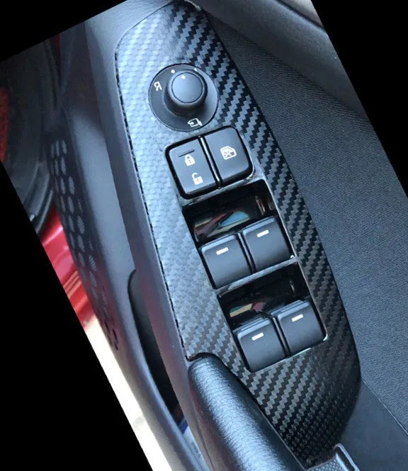 TPU protective films for car door control panel switches in transparent, black, and matte finishes