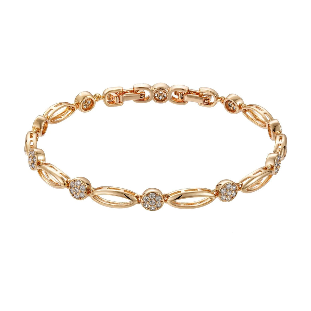 Golden copper hollow carved U-shaped bracelet with minimalist ins style design