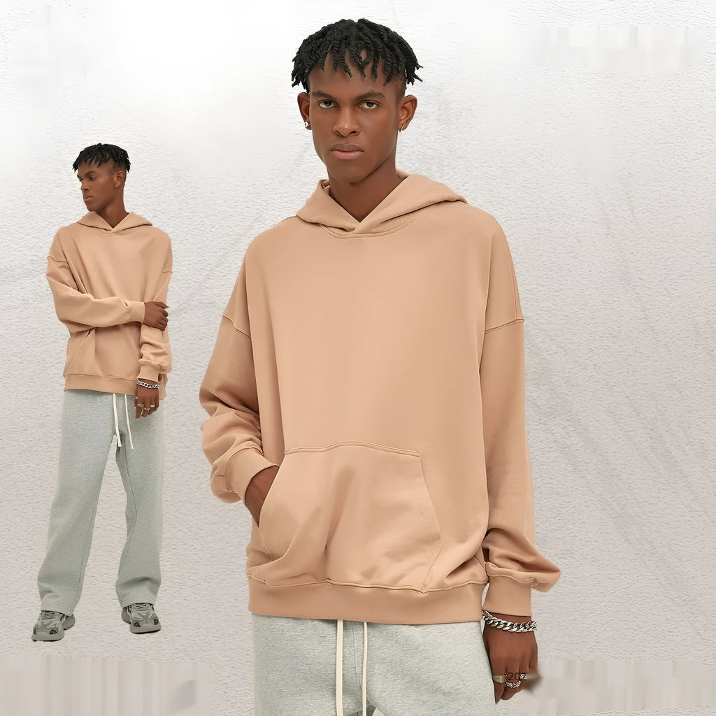 Unisex fleece-lined cotton hooded sweatshirt in multiple colours, sizes S to XXL