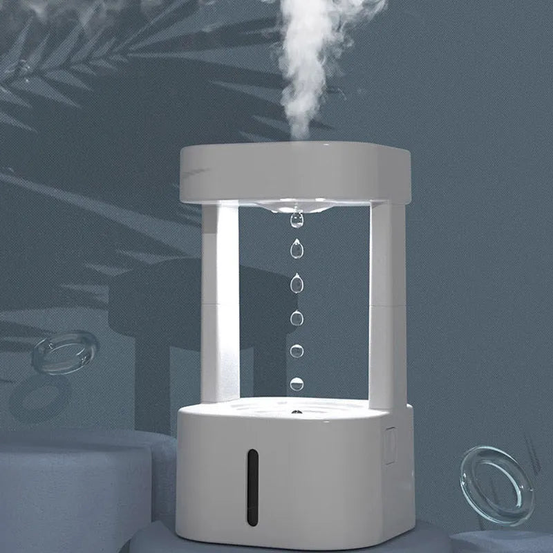Raining cloud design desk humidifier and mushroom night light with aromatherapy diffuser