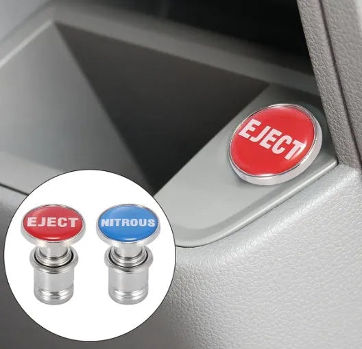 12V universal vehicle cigarette lighter with metal and plastic body and heat resistant ceramic protector, available in red and blue