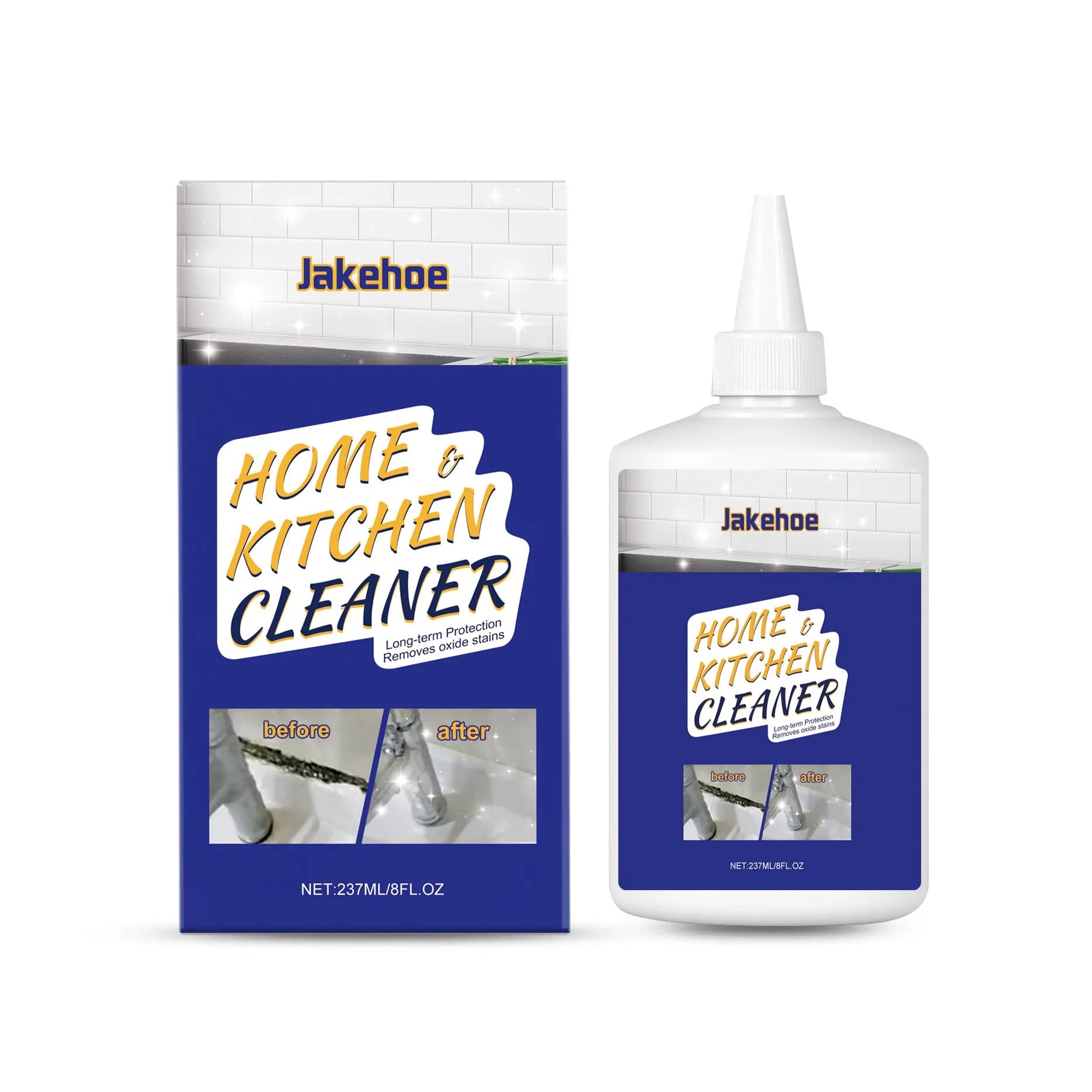 237ml decontamination gel container for kitchen and bathroom cleaning with sodium hypochlorite formula