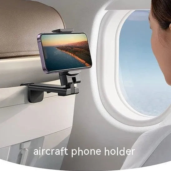 Foldable rotating phone holder in black, green, or grey, showing 360-degree adjustment and compact design