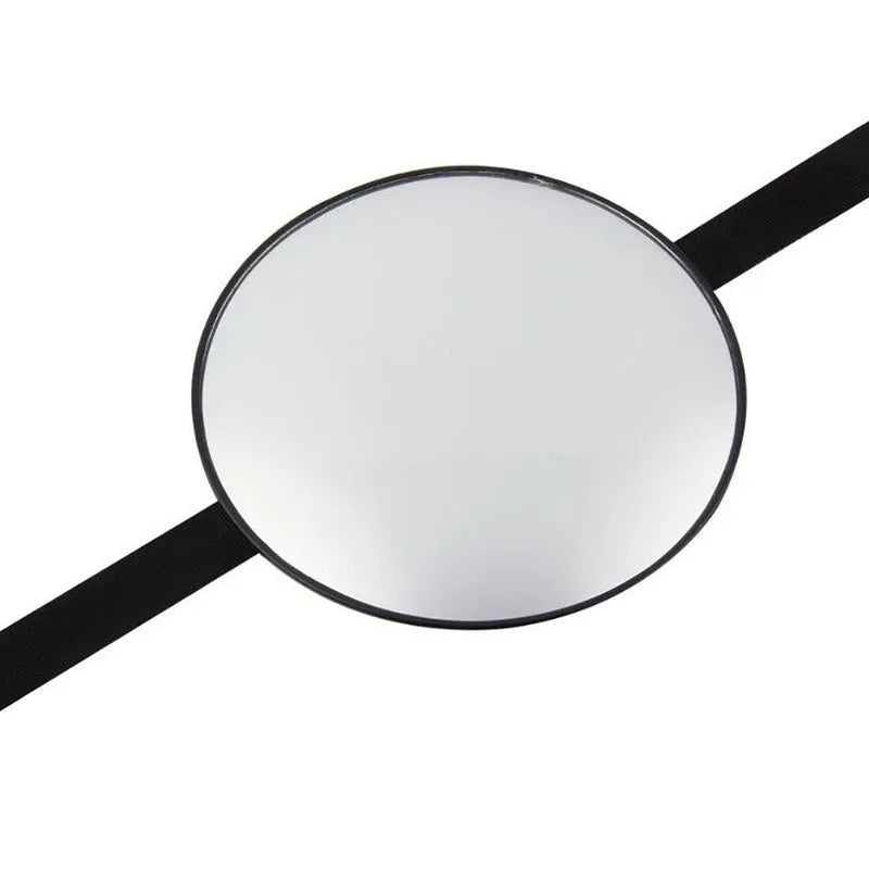 Black baby safety seat rearview mirror with adjustable strap for cars