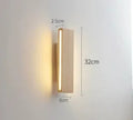 Wooden LED bedside wall lamp in 22cm, 32cm or 52cm size with warm or white light, 220V Nordic style