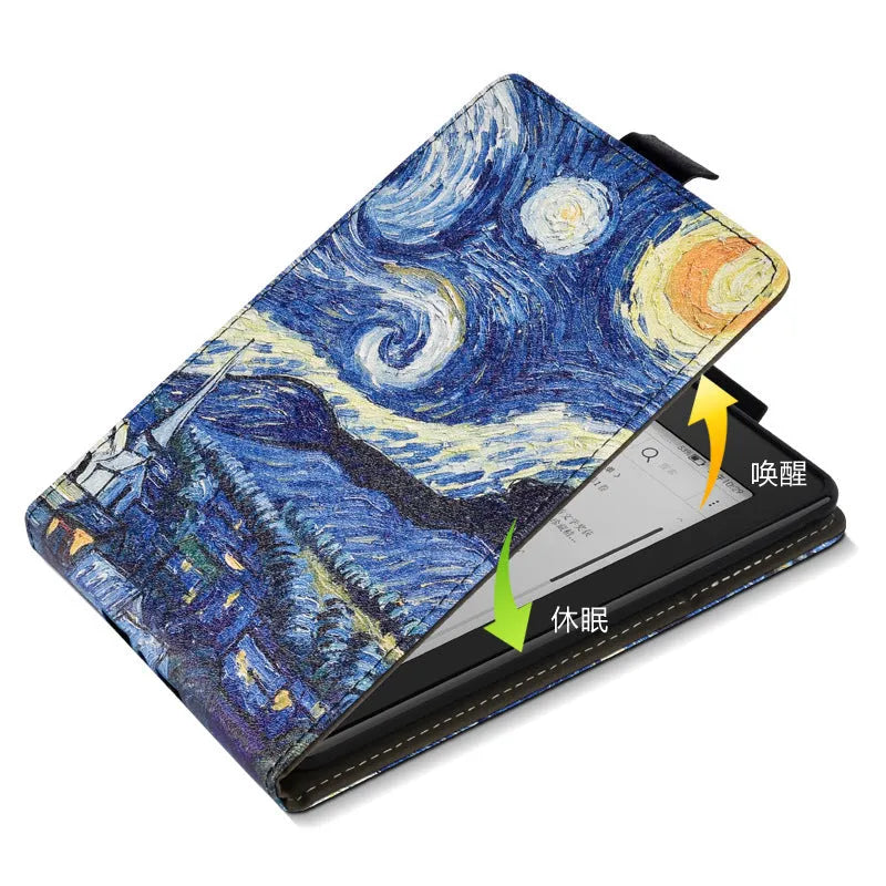 Handheld protective case for 6-inch Kindle Paperwhite in TPU with embossed bracket style