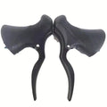 Aluminium alloy road bike brake handles in all-black or black-silver for 22.2mm and 23.8mm handlebars