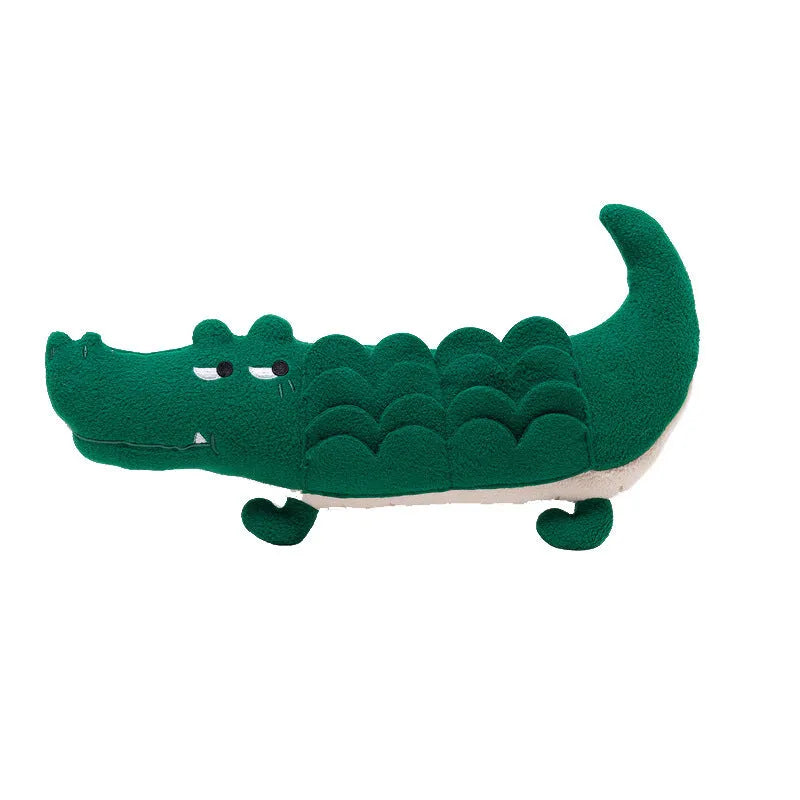 Green plush toy dog with dimensions 35cm by 18cm, weighing 90g, for interactive play.