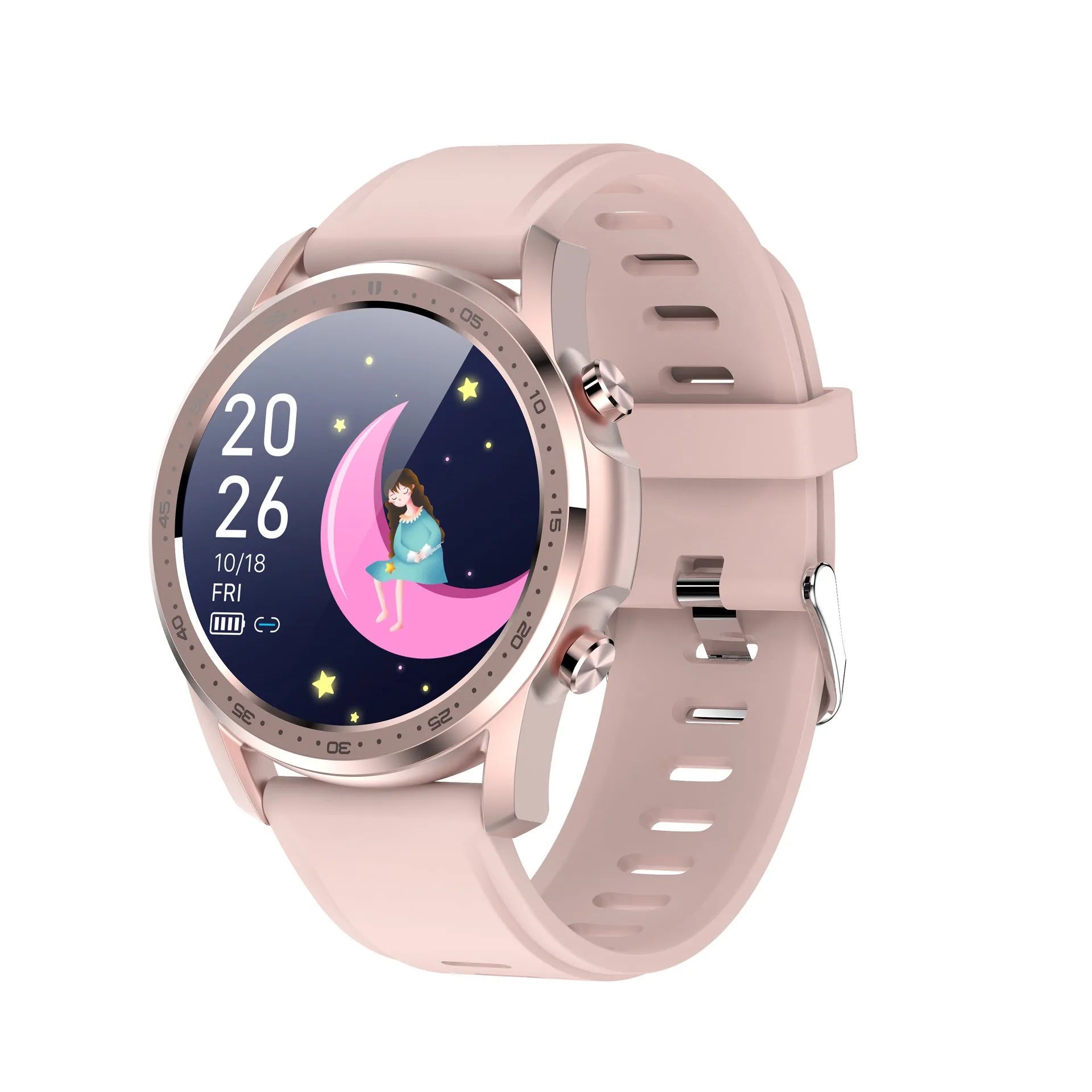 Youth2 Body Temperature Smart Bracelet in black or grey with 1.3-inch screen and zinc alloy case