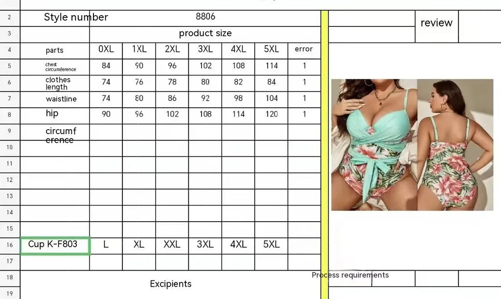 Women's plus size one-piece swimsuit with lace-up chest detail in leopard print, showing sleeveless design and nylon hard bag construction.