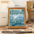 Wooden cat scratch board nest toy with retro photo frame design for cats