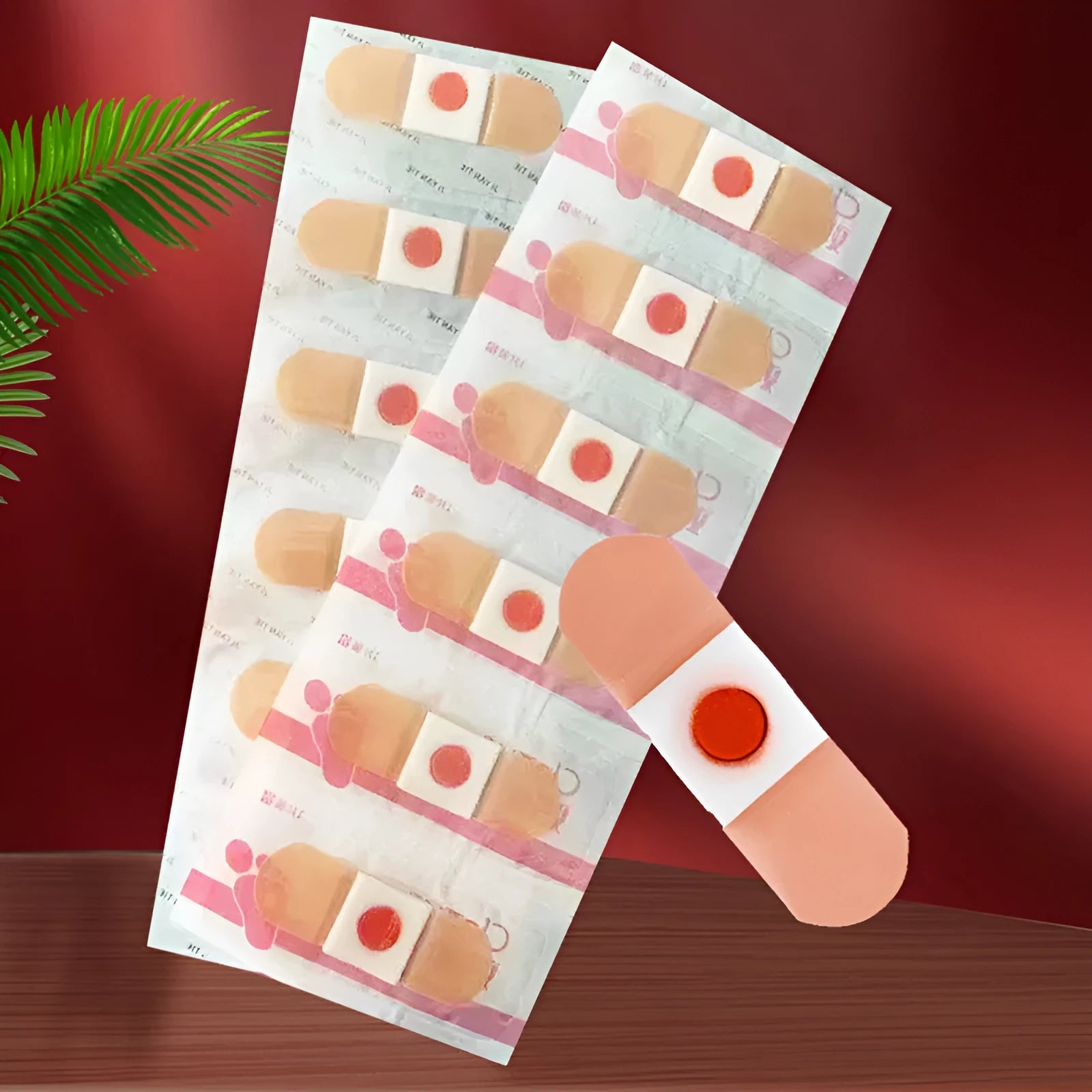 Non-woven fabric corn removing adhesive foot patch on skin