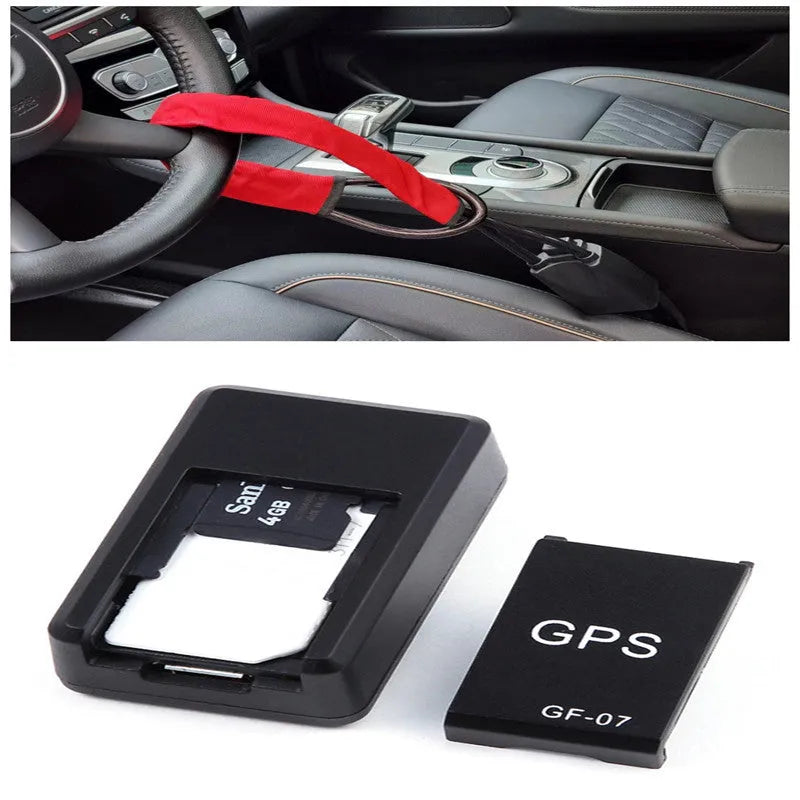 Black magnetic mini GPS tracker with dimensions 35x20x14mm for vehicle tracking and voice recording